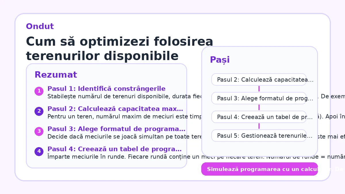 Cum să optimizezi folosirea terenurilor disponibile