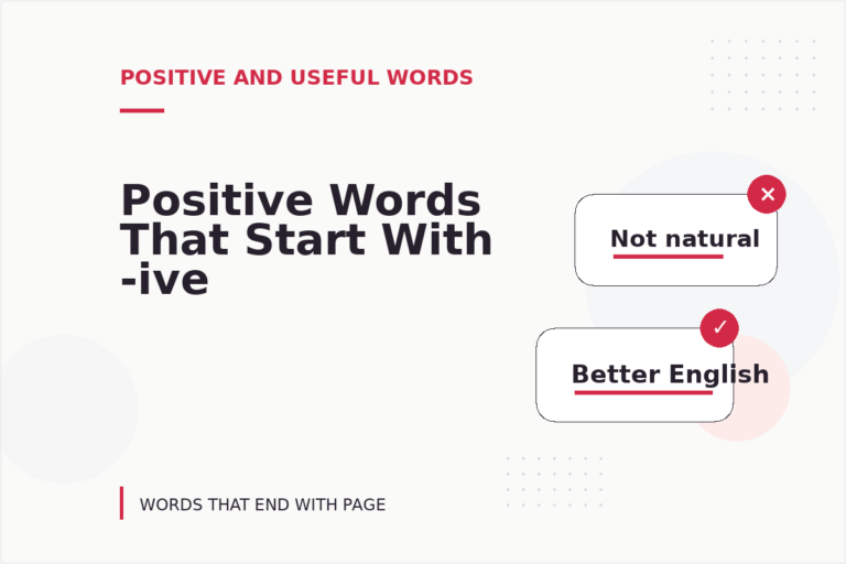 Positive Words That Start With -ive Positive Words That Start With -ive