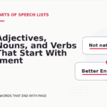 Adjectives, Nouns, and Verbs That Start With -ment