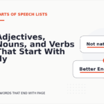 Adjectives, Nouns, and Verbs That Start With -ly