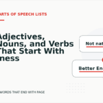Adjectives, Nouns, and Verbs That Start With -ness