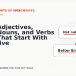 Adjectives, Nouns, and Verbs That Start With -ive
