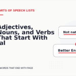 Adjectives, Nouns, and Verbs That Start With -al