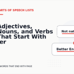 Adjectives, Nouns, and Verbs That Start With -er