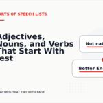 Adjectives, Nouns, and Verbs That Start With -est