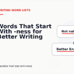 Words That Start With -ness for Better Writing